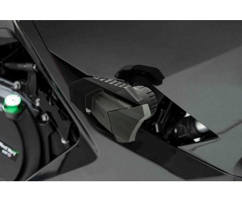 R19 FRAME SLIDERS FOR KAWASAKI NINJA 400 2018-2020 - BLACK